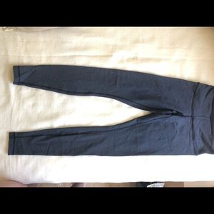 Lululemon diamond design knit navy leggings